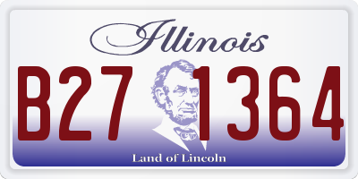IL license plate B271364