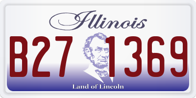 IL license plate B271369