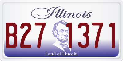 IL license plate B271371