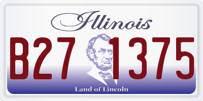 IL license plate B271375