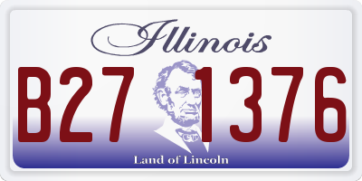 IL license plate B271376