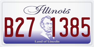 IL license plate B271385