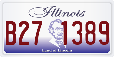 IL license plate B271389
