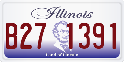 IL license plate B271391