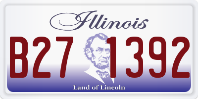 IL license plate B271392