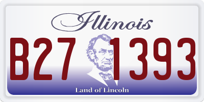 IL license plate B271393