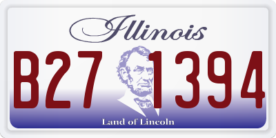 IL license plate B271394