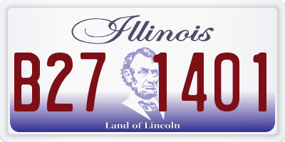 IL license plate B271401