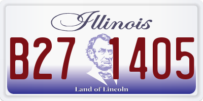 IL license plate B271405