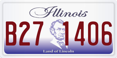 IL license plate B271406