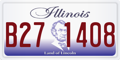 IL license plate B271408