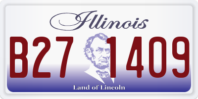 IL license plate B271409