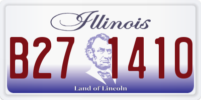 IL license plate B271410