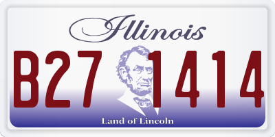 IL license plate B271414