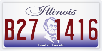 IL license plate B271416