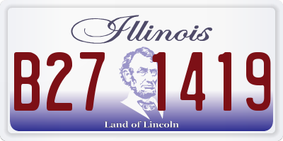IL license plate B271419