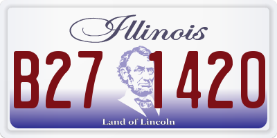 IL license plate B271420