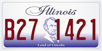 IL license plate B271421