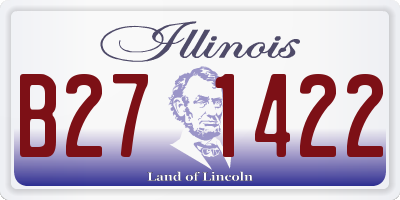 IL license plate B271422