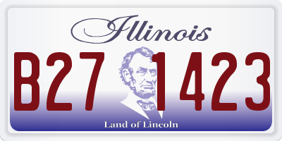 IL license plate B271423