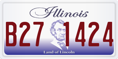 IL license plate B271424