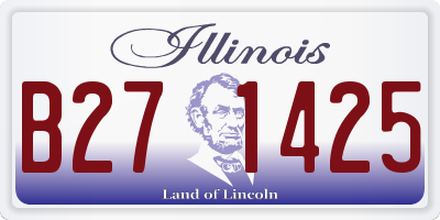 IL license plate B271425