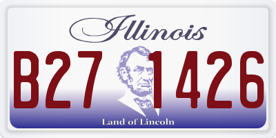 IL license plate B271426