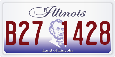 IL license plate B271428