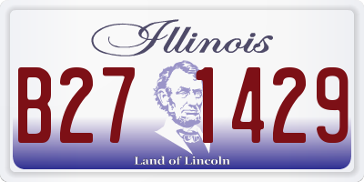 IL license plate B271429