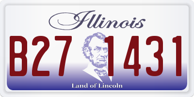 IL license plate B271431