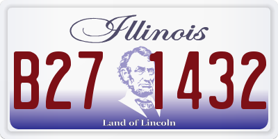 IL license plate B271432