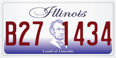 IL license plate B271434