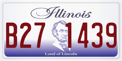 IL license plate B271439