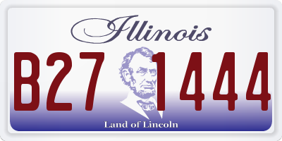 IL license plate B271444