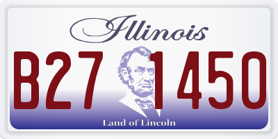 IL license plate B271450