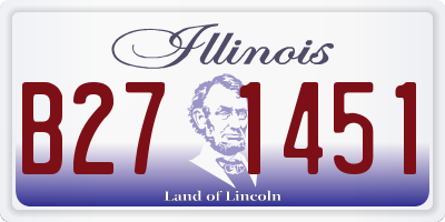 IL license plate B271451