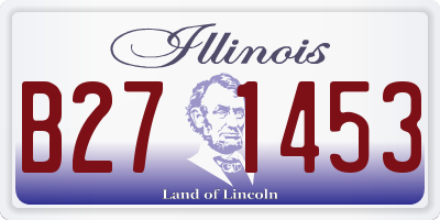 IL license plate B271453