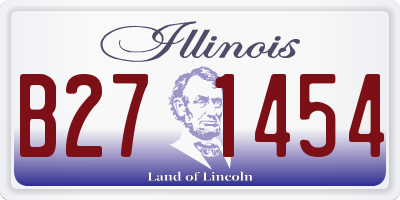 IL license plate B271454