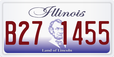 IL license plate B271455