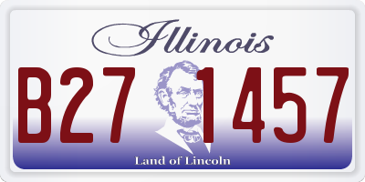 IL license plate B271457