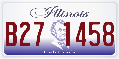 IL license plate B271458