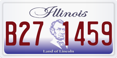 IL license plate B271459