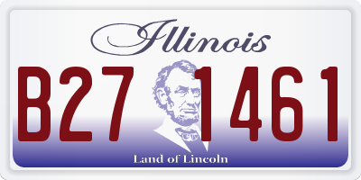 IL license plate B271461