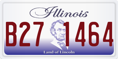 IL license plate B271464