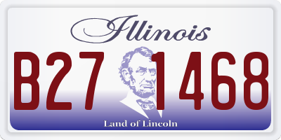 IL license plate B271468