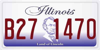 IL license plate B271470