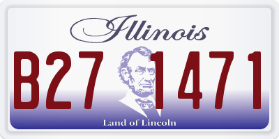 IL license plate B271471