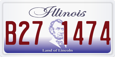 IL license plate B271474