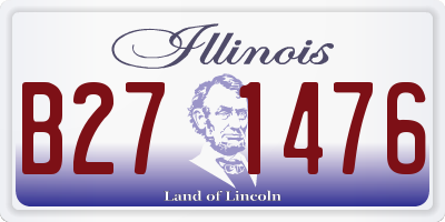 IL license plate B271476