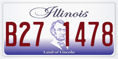 IL license plate B271478